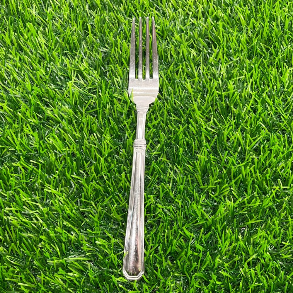 Pfaltzgraff 18/8‎ Stainless Steel Dinner Fork Ribbed Glossy 8 Inch Silverware